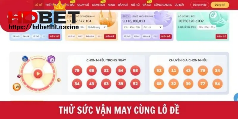 Cách thức tham gia chơi lô đề - xổ số tại nhà cái HDBET