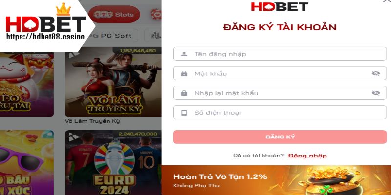Đăng ký chọn trò chơi slot và kích hoạt nút quay