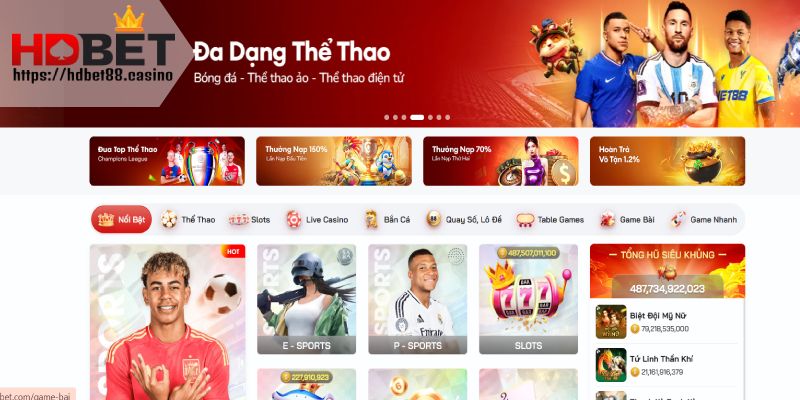 Đăng nhập HDBET chơi cá cược dễ dàng 24/24