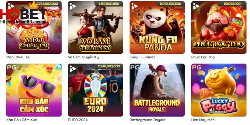 Sảnh slot game cung cấp hàng trăm tựa game hấp dẫn đang chờ bạn trải nghiệm