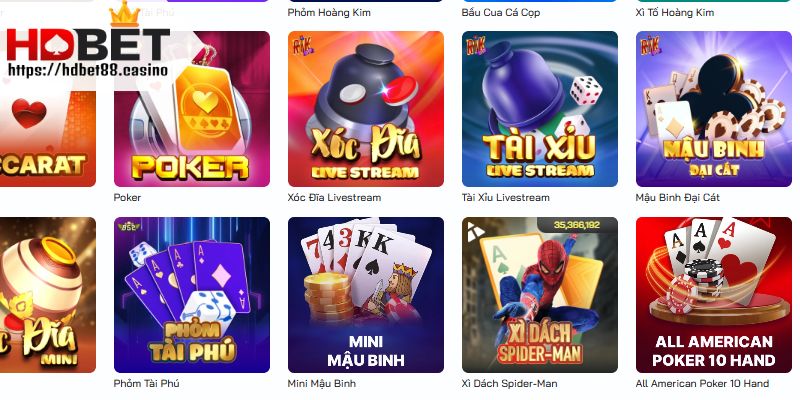 Tú lơ khơ, game bài ăn khách tại nền tảng HDBET