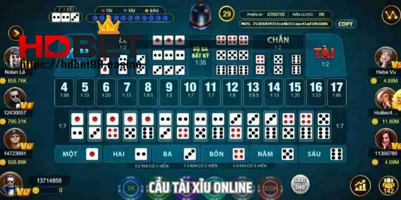 Chơi Tài Xỉu tại HDBET mang đến cho bạn nhiều trải nghiệm thú vị
